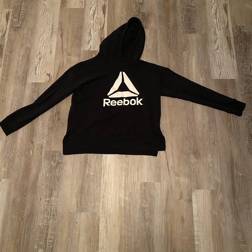 Black and White Reebok Hoodie